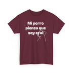 Funny Dog Lover Tee, Casual T-Shirt for Pet Owners, Gift for Dog Lovers, Dog Mom Gift, Unisex Heavy Cotton Tee