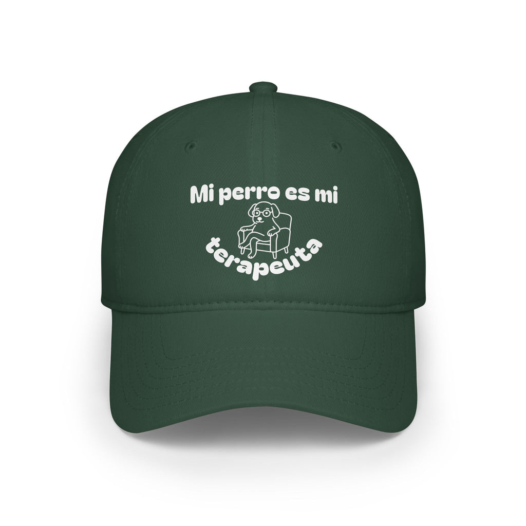 Cute Dog Therapist Cap, Low Profile Baseball Cap, Pet Lover Gift, Fun Hat for Dog Owners, Birthday, Dog Mom, Animal Therapy