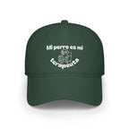 Cute Dog Therapist Cap, Low Profile Baseball Cap, Pet Lover Gift, Fun Hat for Dog Owners, Birthday, Dog Mom, Animal Therapy