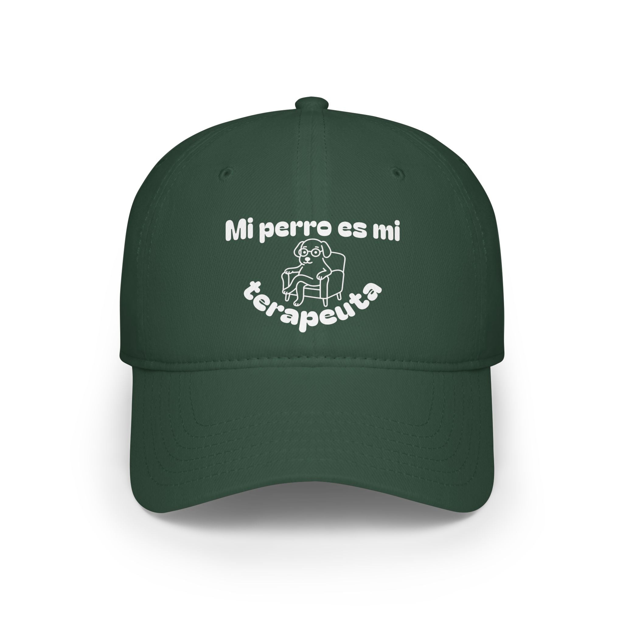 Cute Dog Therapist Cap, Low Profile Baseball Cap, Pet Lover Gift, Fun Hat for Dog Owners, Birthday, Dog Mom, Animal Therapy