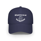 Cute Dog Therapist Cap, Low Profile Baseball Cap, Pet Lover Gift, Fun Hat for Dog Owners, Birthday, Dog Mom, Animal Therapy