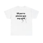 Funny Dog Lover Tee, Casual T-Shirt for Pet Owners, Gift for Dog Lovers, Dog Mom Gift, Unisex Heavy Cotton Tee