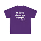 Funny Dog Lover Tee, Casual T-Shirt for Pet Owners, Gift for Dog Lovers, Dog Mom Gift, Unisex Heavy Cotton Tee