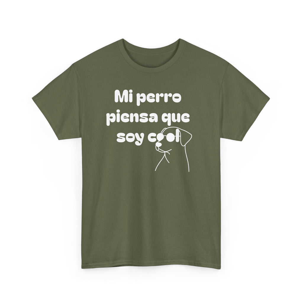 Funny Dog Lover Tee, Casual T-Shirt for Pet Owners, Gift for Dog Lovers, Dog Mom Gift, Unisex Heavy Cotton Tee
