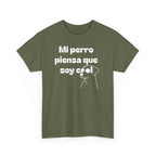Funny Dog Lover Tee, Casual T-Shirt for Pet Owners, Gift for Dog Lovers, Dog Mom Gift, Unisex Heavy Cotton Tee