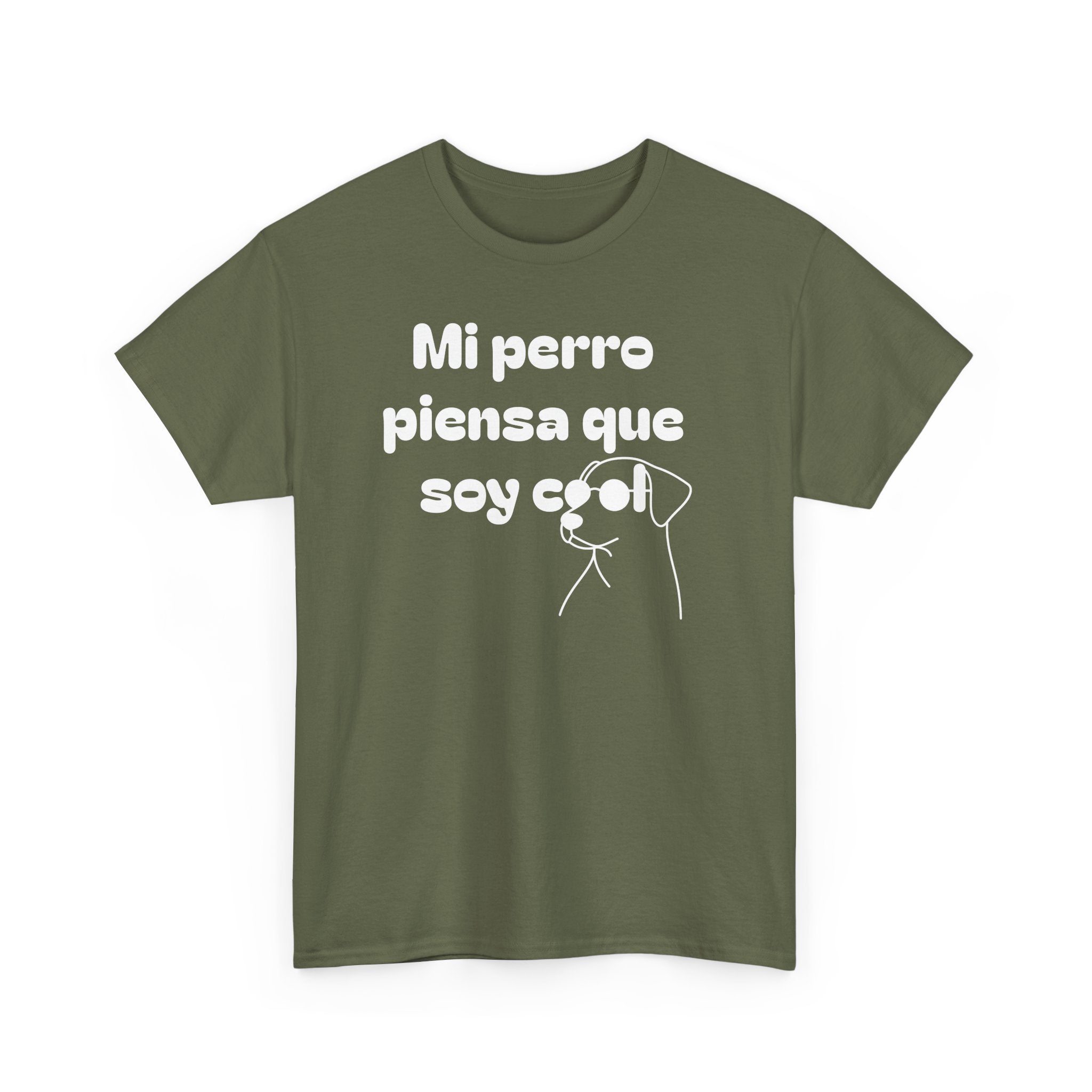 Funny Dog Lover Tee, Casual T-Shirt for Pet Owners, Gift for Dog Lovers, Dog Mom Gift, Unisex Heavy Cotton Tee