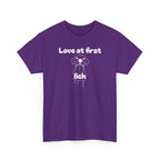 Unisex Pet Lover Tee - "Love at first lick" - Perfect for Dog Lovers, Animal Enthusiasts, Gifts, Casual Wear, Cute Fashion