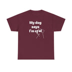 Funny Dog Lover Tee, Casual T-Shirt for Pet Owners, Gift for Dog Lovers, Dog Mom Gift, Unisex Heavy Cotton Tee