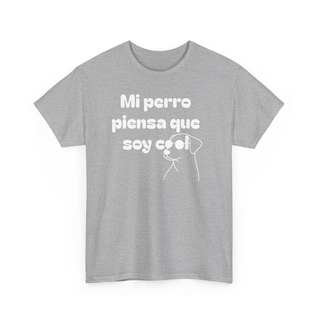 Funny Dog Lover Tee, Casual T-Shirt for Pet Owners, Gift for Dog Lovers, Dog Mom Gift, Unisex Heavy Cotton Tee