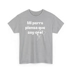 Funny Dog Lover Tee, Casual T-Shirt for Pet Owners, Gift for Dog Lovers, Dog Mom Gift, Unisex Heavy Cotton Tee