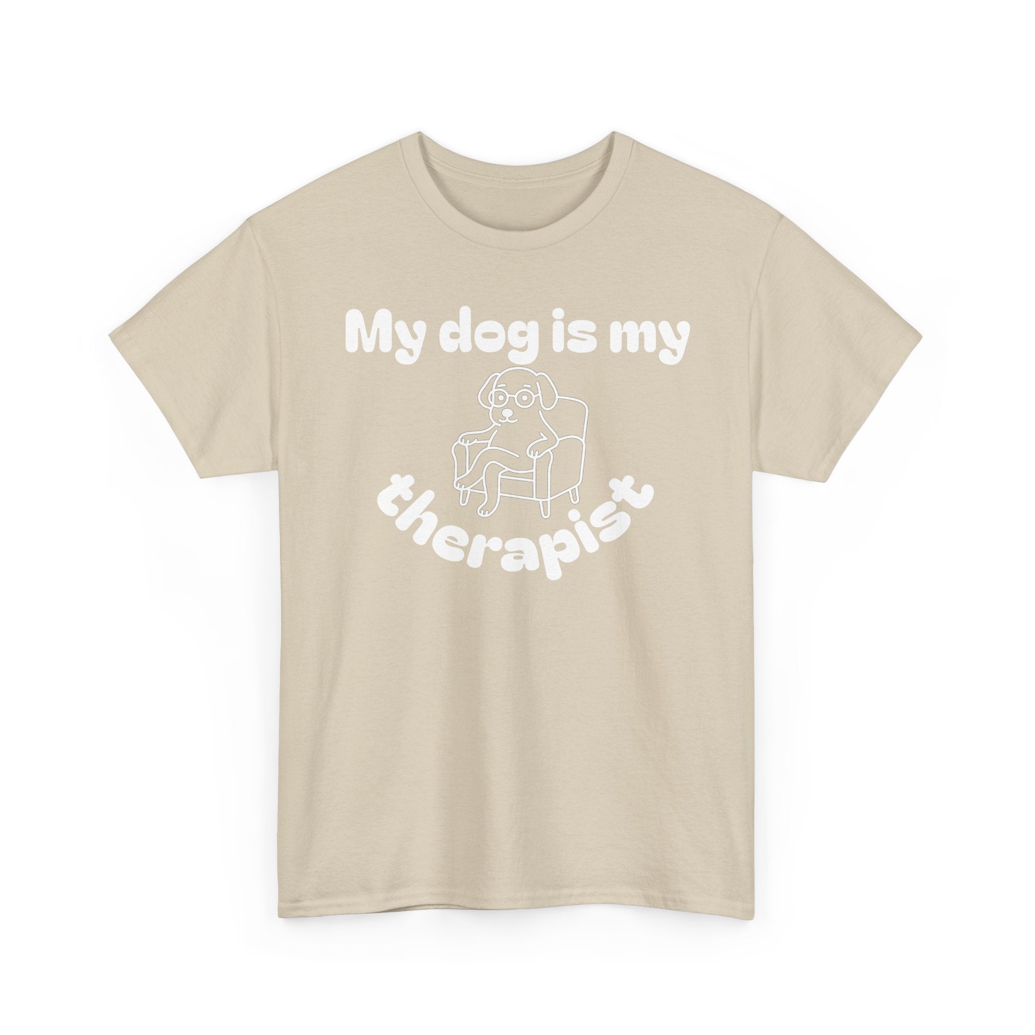 Funny Dog Lover Tee, Casual T-Shirt for Pet Owners, Gift for Dog Lovers, Dog Mom Gift, Unisex Heavy Cotton Tee