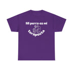 Unisex Heavy Cotton Tee with Fun Dog Therapy Quote, Pet Lover Gift, Casual T-Shirt for Dog Owners, Ideal for Everyday Wear