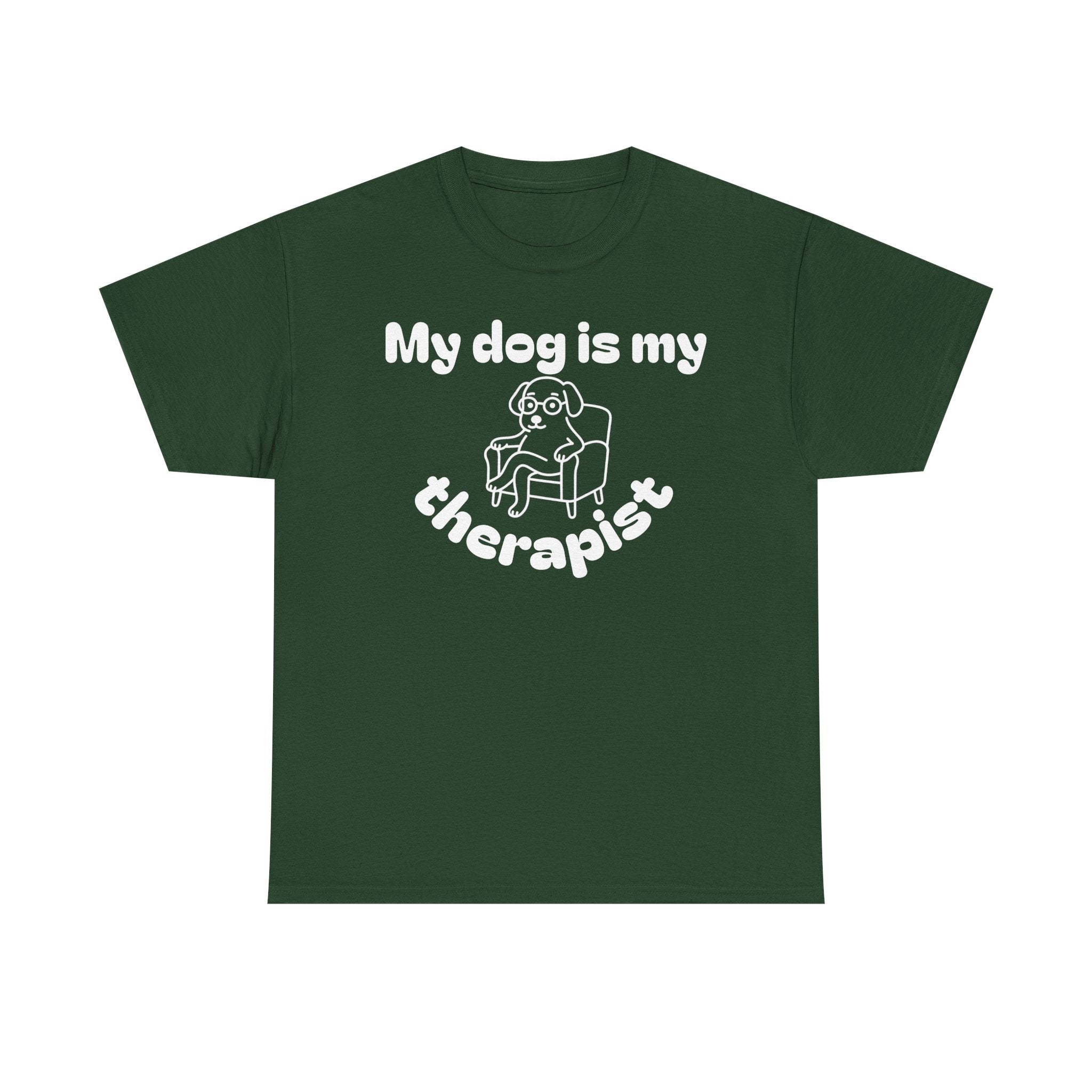 Funny Dog Lover Tee, Casual T-Shirt for Pet Owners, Gift for Dog Lovers, Dog Mom Gift, Unisex Heavy Cotton Tee