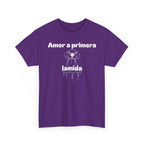 Unisex Pet Lover Tee - "Amor a primera lamida" - Perfect for Dog Lovers, Animal Enthusiasts, Gifts, Casual Wear, Cute Fashion