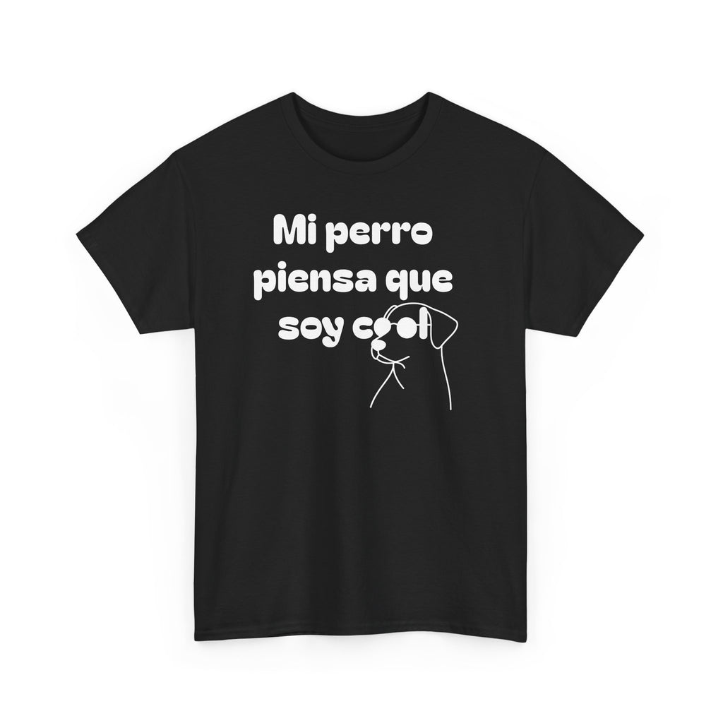 Funny Dog Lover Tee, Casual T-Shirt for Pet Owners, Gift for Dog Lovers, Dog Mom Gift, Unisex Heavy Cotton Tee