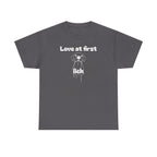 Unisex Pet Lover Tee - "Love at first lick" - Perfect for Dog Lovers, Animal Enthusiasts, Gifts, Casual Wear, Cute Fashion
