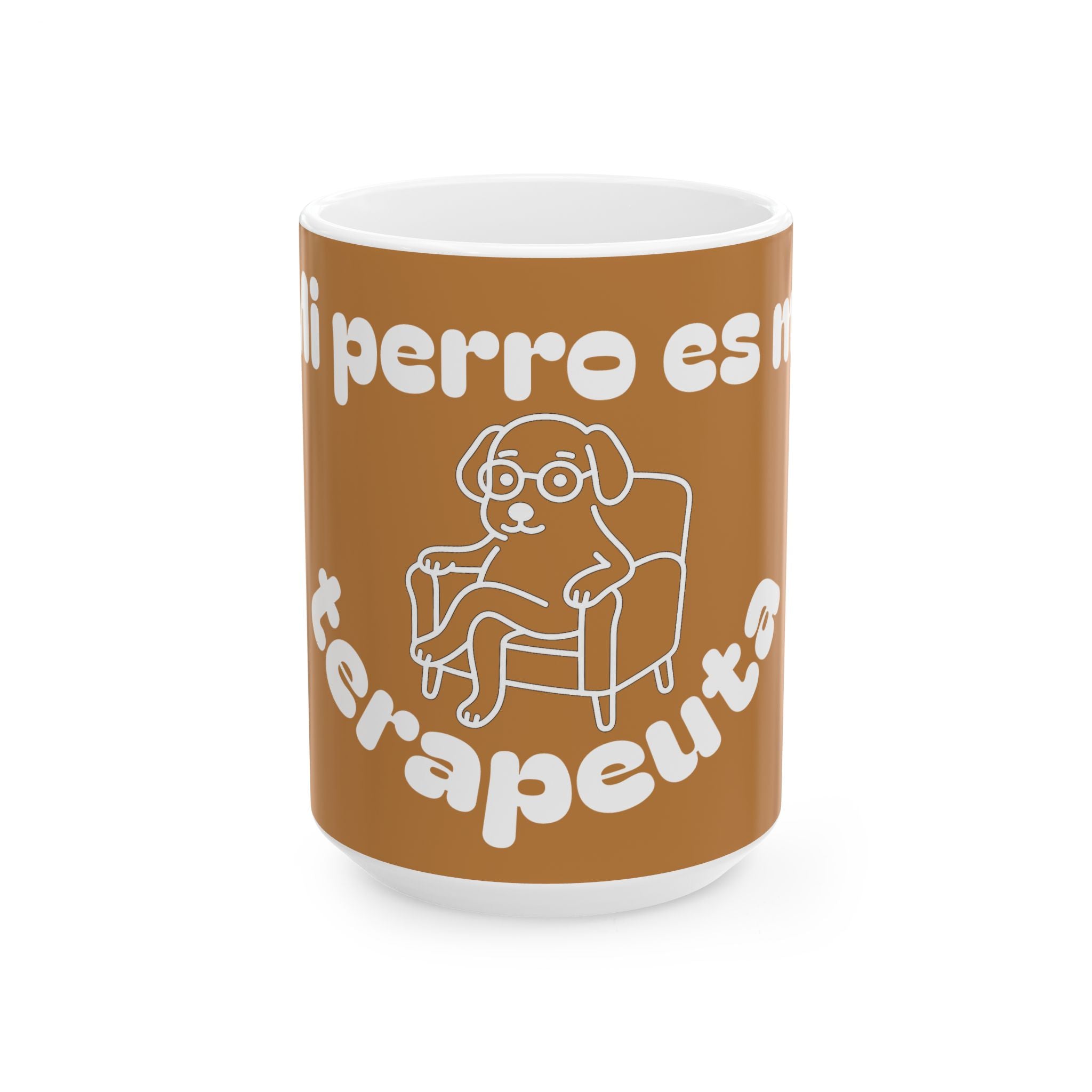 Funny Therapist Dog Ceramic Mug - Gift for Dog Lovers, Coffee Mugs, Pet Owners, Humor Gifts, Unique Home Decor