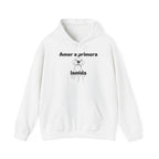 Amor a Primera Lamida Unisex Heavy Blend Hoodie, Cute Dog Sweatshirt, Pet Lover Gift, Cozy Fashion, Animal Lover Hoodie