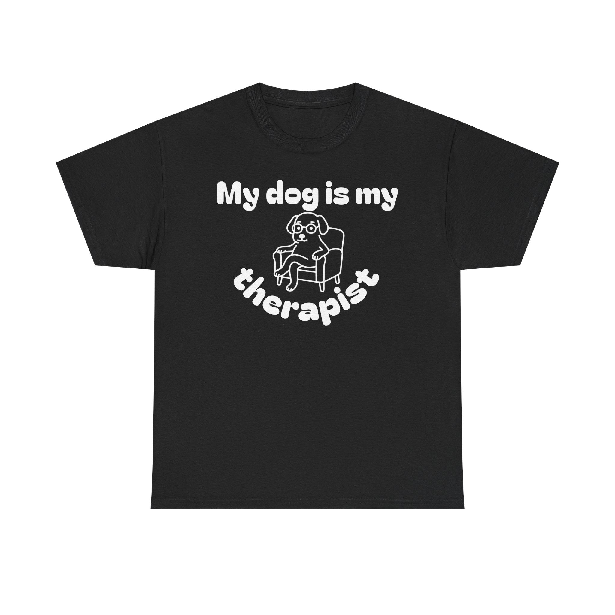Funny Dog Lover Tee, Casual T-Shirt for Pet Owners, Gift for Dog Lovers, Dog Mom Gift, Unisex Heavy Cotton Tee