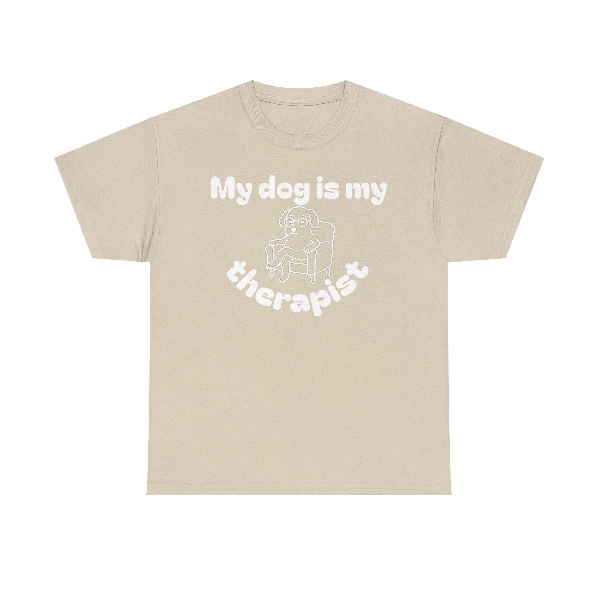 Funny Dog Lover Tee, Casual T-Shirt for Pet Owners, Gift for Dog Lovers, Dog Mom Gift, Unisex Heavy Cotton Tee